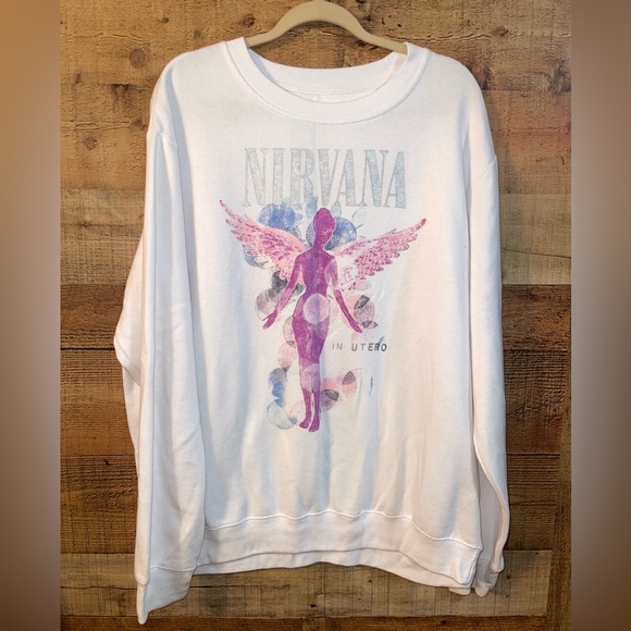 NIRVANA Tops - ♥️HP♥️Nirvana sweatshirt